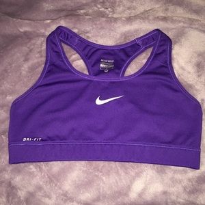 Purple Dri-Fit Nike Sports Bra Size Medium